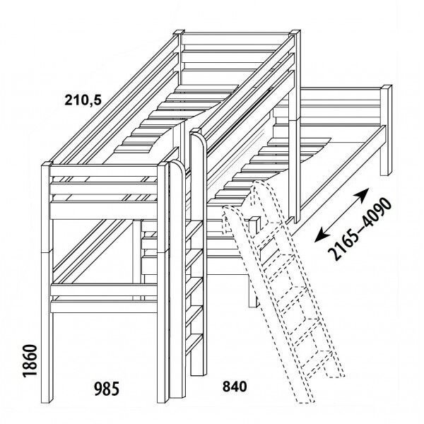 Palanda posuvná DOMINO D910/BC