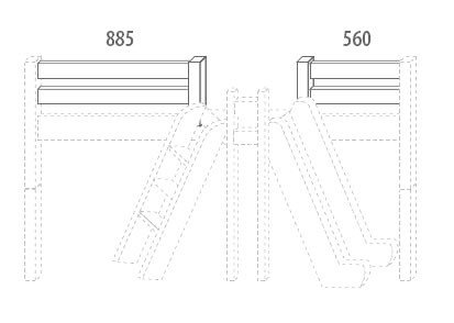 Zábrana C D916/BC - Domino