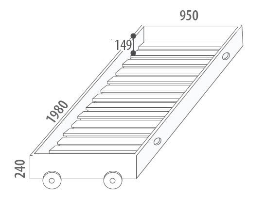 Úložný prostor - přistýlka D946/BC-Domino