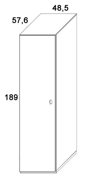 Skříň policová D507/BC-Domino