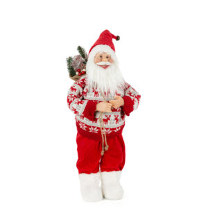 ArtFir Vánoční dekorace SANTA CLAUS 72B | červená/bílá 60 cm